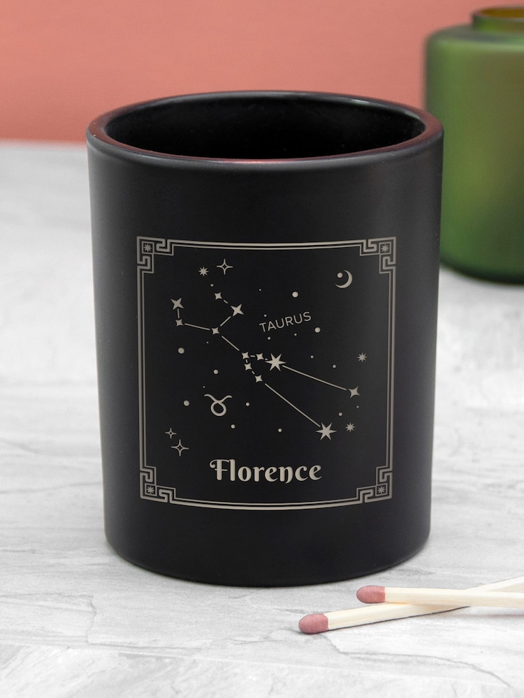 Personalised Zodiac Candle Holder by Treat Republic - Image 1 of 3
