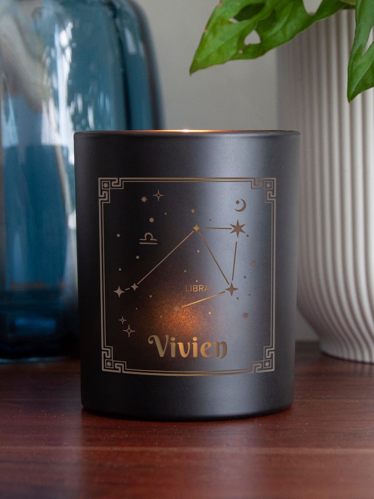 Personalised Zodiac Candle Holder by Treat Republic - Image 2 of 3