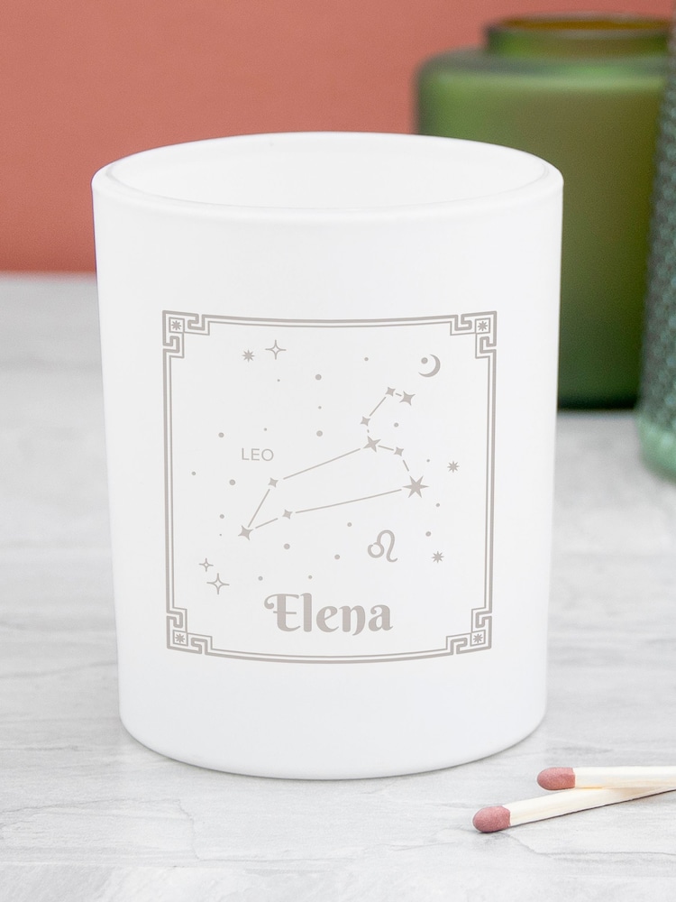 Personalised Zodiac Candle Holder by Treat Republic - Image 2 of 3