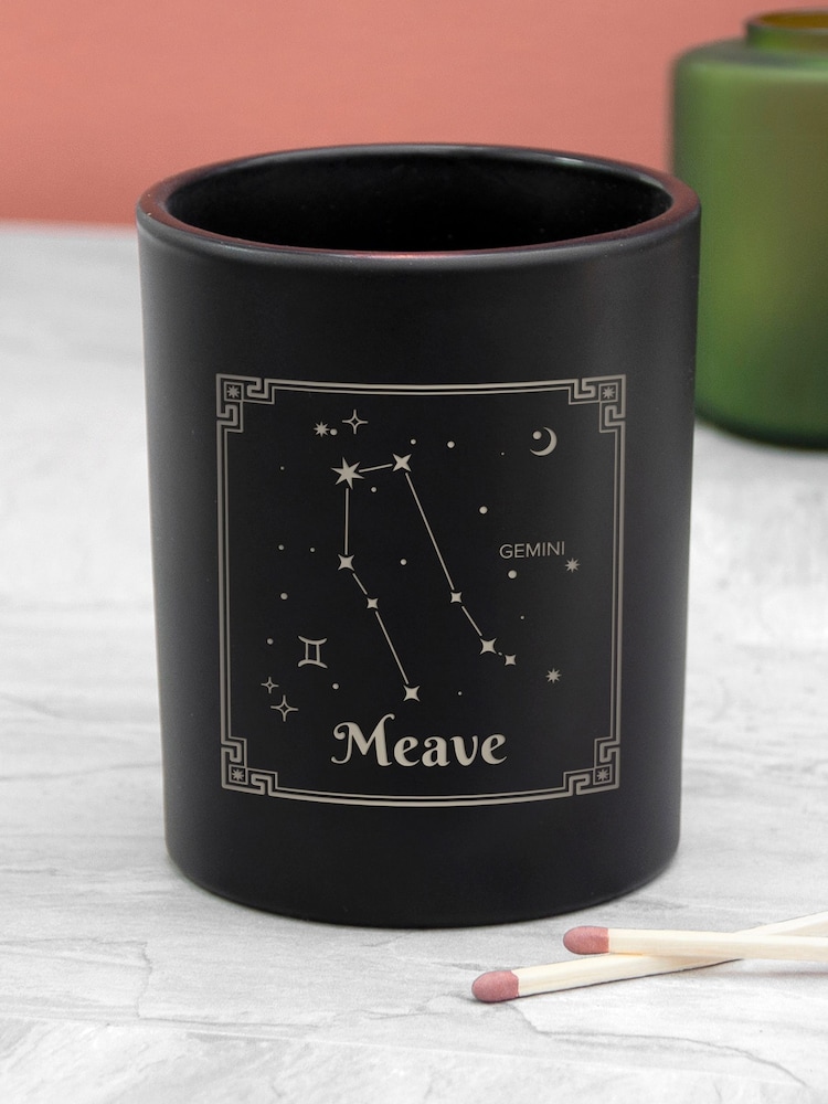 Personalised Zodiac Candle Holder by Treat Republic - Image 1 of 3 Personalised Zodiac Candle Holder by Treat Republic - Image 1 of 3