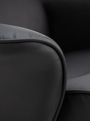 Julian Bowen White Lugano Recliner and Stool Set - Image 6 of 7