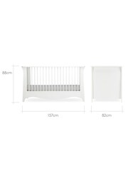 CuddleCo White Ash 1 Cashmere Clara Nursery Furniture Set 2 Piece - Image 6 of 7