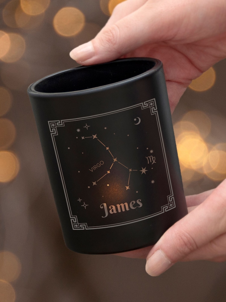 Personalised Zodiac Candle Holder by Treat Republic - Image 1 of 3