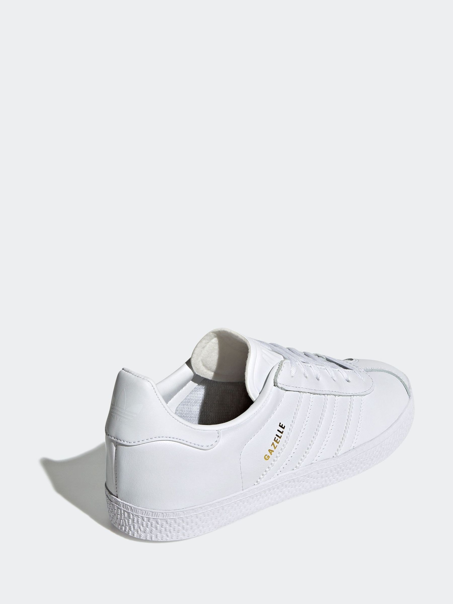 White leather gazelles junior top