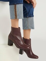 Jones Bootmaker Neptune Leather Heeled Ankle Boots - Image 1 of 7