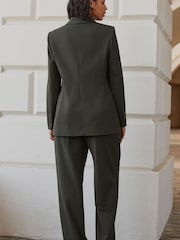 Dark Green Rochelle Humes Tailored Straight Leg Trousers - Image 2 of 6