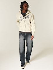 Hollister Black Washed Baggy Jeans - Image 1 of 4