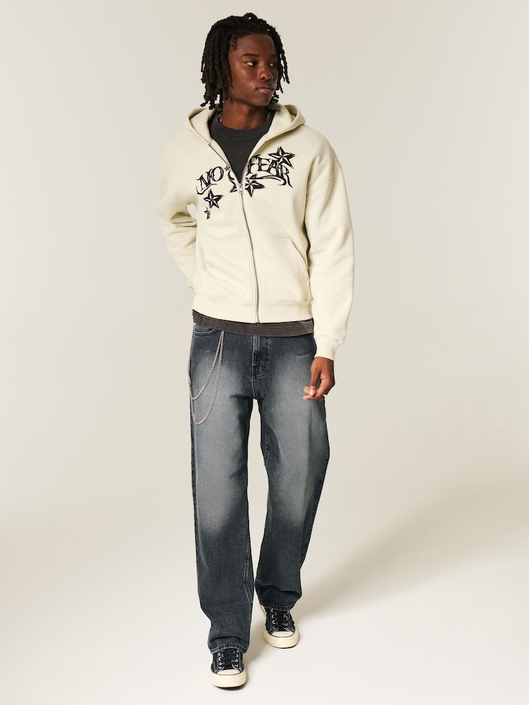 Hollister Black Washed Baggy Jeans - Image 1 of 4 Hollister Black Washed Baggy Jeans - Image 1 of 4