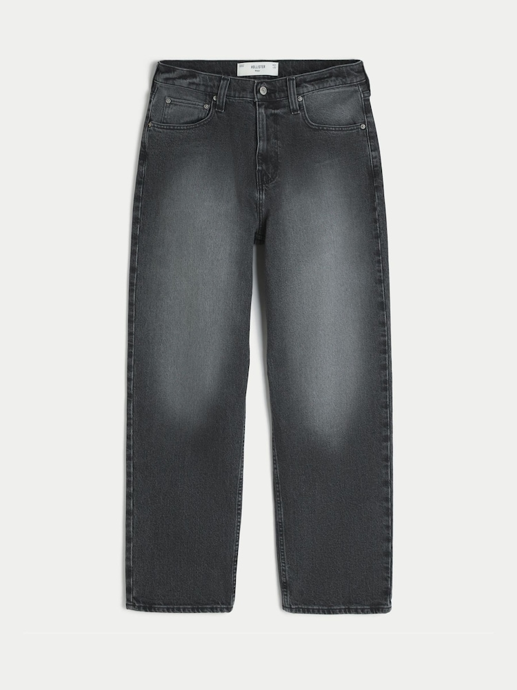 Hollister Black Washed Baggy Jeans - Image 4 of 4 Hollister Black Washed Baggy Jeans - Image 4 of 4