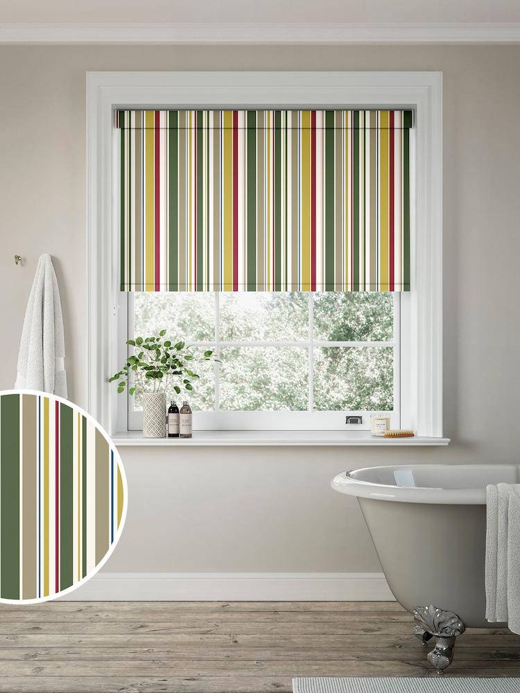 White Chindi Made to Measure Roller Blind - Image 1 of 6