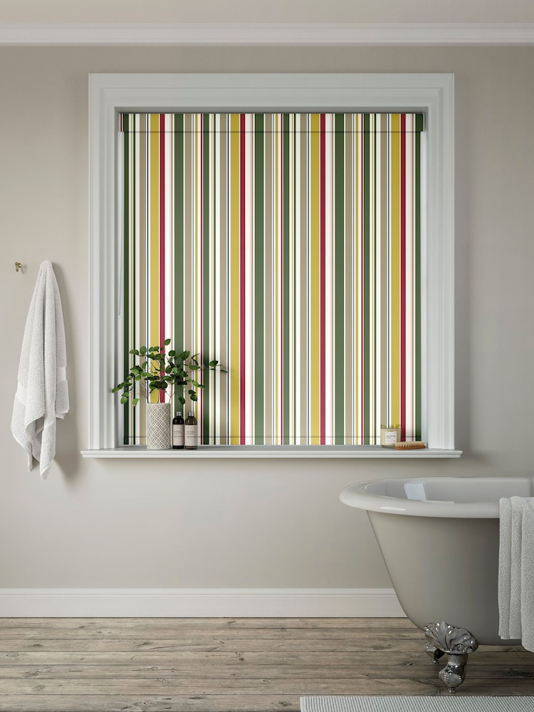 White Chindi Made to Measure Roller Blind - Image 2 of 6