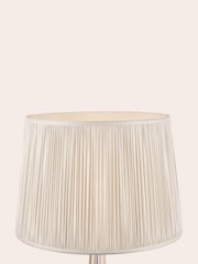 Laura Ashley Silver Hemsley Pleated Silk Empire Easyfit Lamp Shade - Image 3 of 6