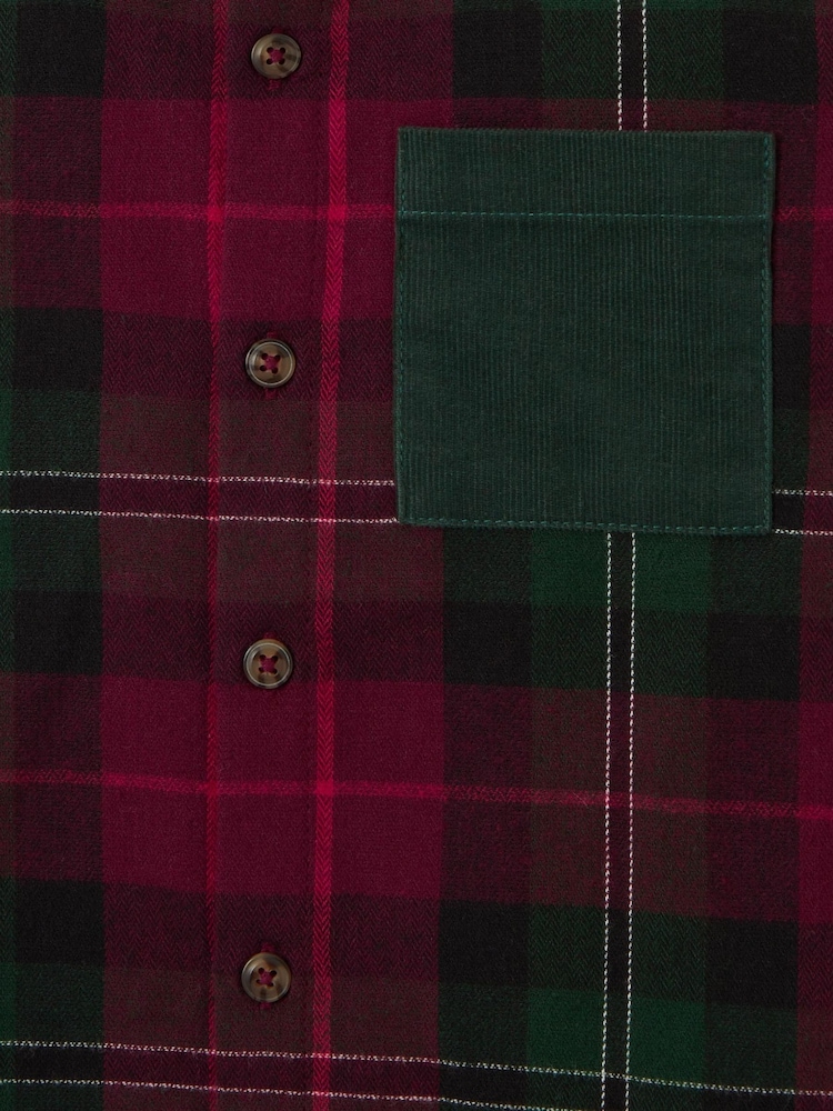 Monsoon Check Print Cotton Christmas Shirt - Bilde 3 av 3