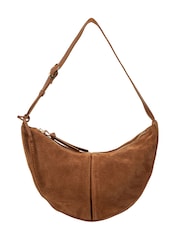 Pure Luxuries London Brown 'Johanna' Suede Evening Bag - Image 3 of 7