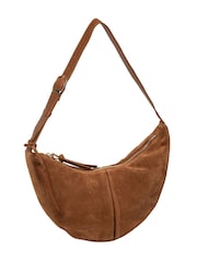 Pure Luxuries London Brown 'Johanna' Suede Evening Bag - Image 5 of 7