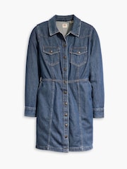Levi's® Blue 100% Cotton Flynn Western Core Denim Dress - Image 3 of 4