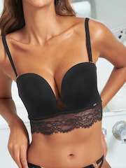 Schwarz - Lipsy Trägerloser Spitzen-BH mit Dekolleté - Image 4 of 6
