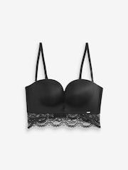 Schwarz - Lipsy Trägerloser Spitzen-BH mit Dekolleté - Image 5 of 6