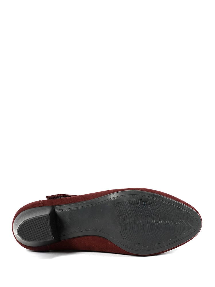 Pavers Red Wide fit Cone Heeled Mary Janes Shoes - Image 6 of 6 Pavers Red Wide fit Cone Heeled Mary Janes Shoes - Image 6 of 6
