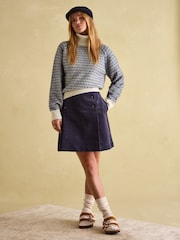 Joules Ingrid Patterned Jumper with Detachable Roll Neck - Image 3 of 7