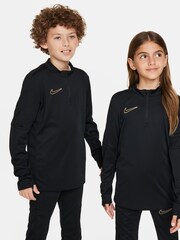 Nike Black/Gold Dri-FIT Academy Half Zip Training Drill Top - Image 3 of 7