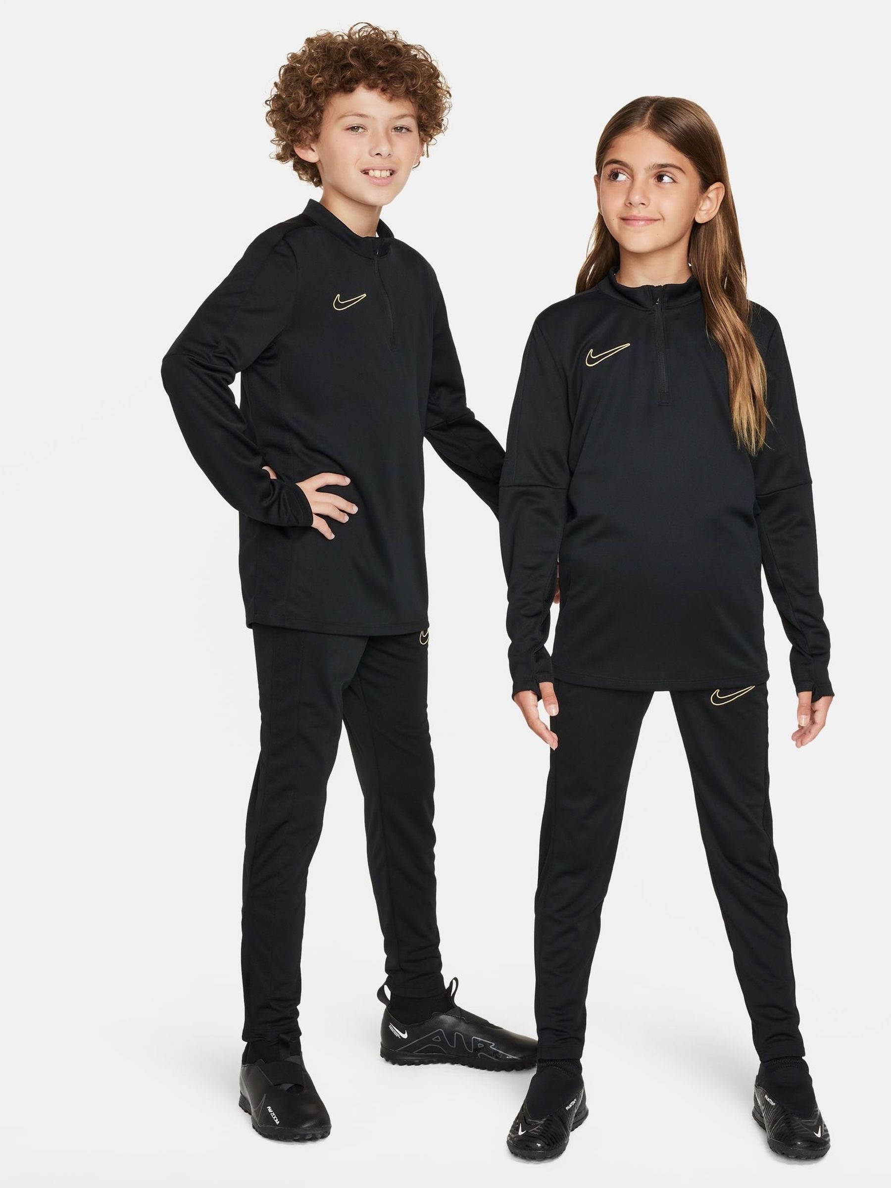 Buy Nike Black/Gold Dri-FIT Academy Half Zip Training Drill