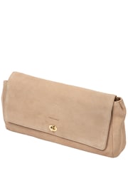 Pure Luxuries London Natural Hope Suede Clutch Bag - Image 4 of 6