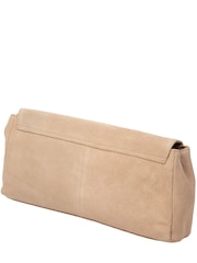 Pure Luxuries London Natural Hope Suede Clutch Bag - Image 5 of 6