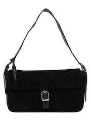 Pure Luxuries London Black 'Aeliana' Suede Grab Bag - Image 4 of 7