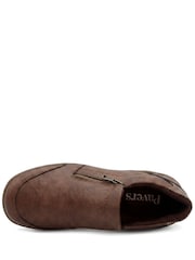 Brown - Pavers Smart Zip Closure Shoes - Larawan 5 ng 6