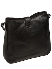 Pure Luxuries London Black 'Honour' Leather Cross-Body Bag - Image 3 of 5