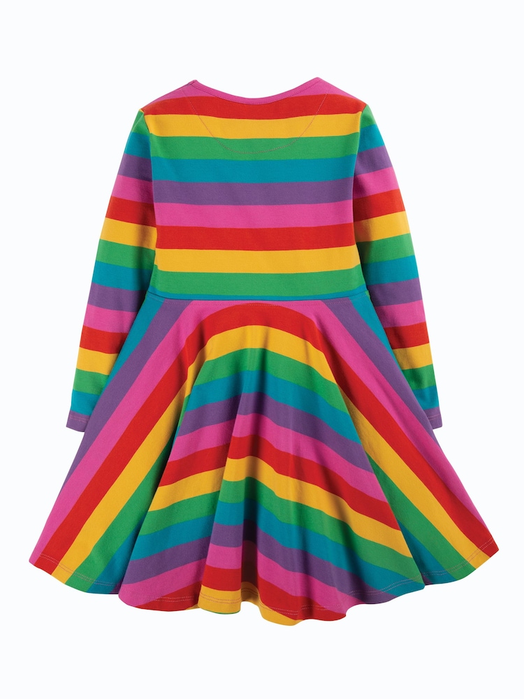 Pink Rainbow Full Skirt Skater Dress - Image 3 of 3