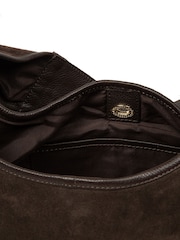 Pure Luxuries London Brown 'Polly' Suede Shoulder Bag - Image 7 of 8