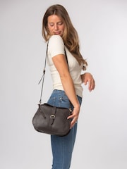 Braun - Pure Luxuries London 'Soraya' Leather Cross-Body Bag - Bild 3 von 9