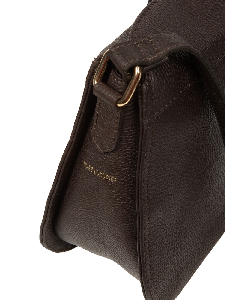 Braun - Pure Luxuries London 'Soraya' Leather Cross-Body Bag - Bild 9 von 9