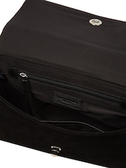 Pure Luxuries London Black Hope Suede Clutch Bag - Image 5 of 5