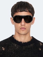 AllSaints Black Parx Crew Neck Jumper - Image 2 of 8