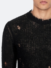 AllSaints Black Parx Crew Neck Jumper - Image 4 of 8