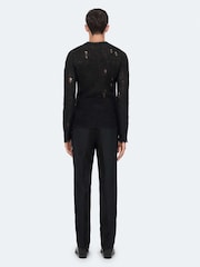 AllSaints Black Parx Crew Neck Jumper - Image 6 of 8