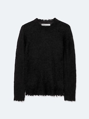 AllSaints Black Parx Crew Neck Jumper - Image 8 of 8