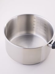 Judge Polished Steel 20cm Essentials Stainless Steel Uncoated Saucepan - Image 1 of 5