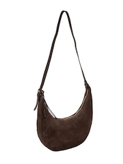 Pure Luxuries London Brown 'Felicity' Suede Shoulder Bag - Image 6 of 8