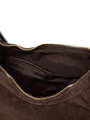 Pure Luxuries London Brown 'Felicity' Suede Shoulder Bag - Image 7 of 8
