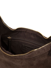 Pure Luxuries London Brown 'Felicity' Suede Shoulder Bag - Image 8 of 8