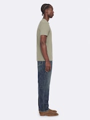 AllSaints Olive Green Tonic Short Sleeve Crew T-Shirt - Image 5 of 8