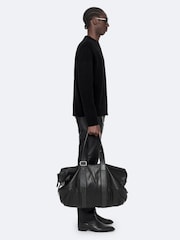 AllSaints Black Remus Crew Neck Jumper - Image 5 of 8