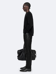 AllSaints Black Remus Crew Neck Jumper - Image 7 of 8