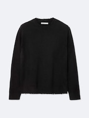 AllSaints Black Remus Crew Neck Jumper - Image 8 of 8