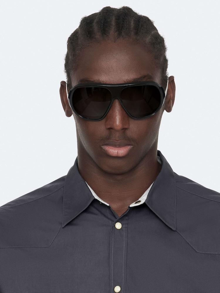 AllSaints Grey Kenil Long Sleeve Shirt - Image 2 of 8