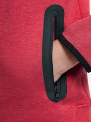 Nike Red Tech Fleece Zip Through Hoodie - Image 3 of 7
